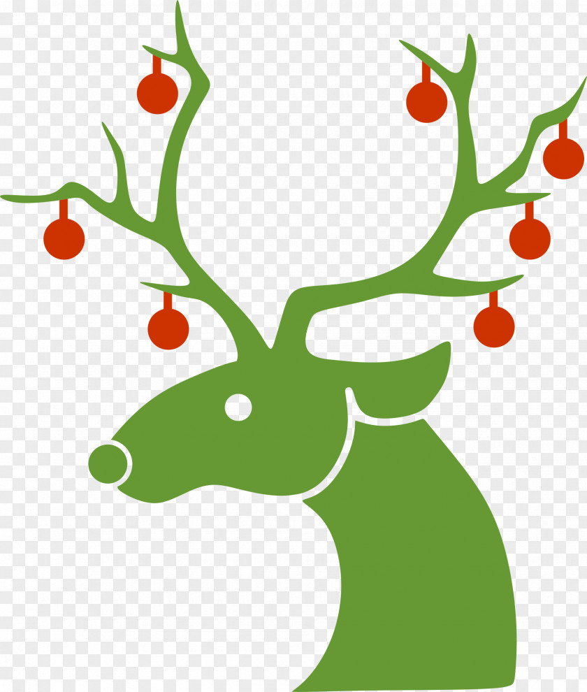 Deer Rudolph Reindeer Santa Claus Christmas PNG