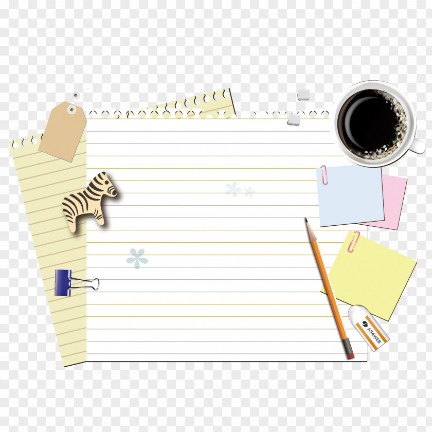 Notebook Vector Paper Fundal PNG