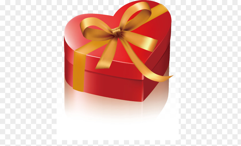 Valentine's Day Gift Valentines Decorative Box Red PNG