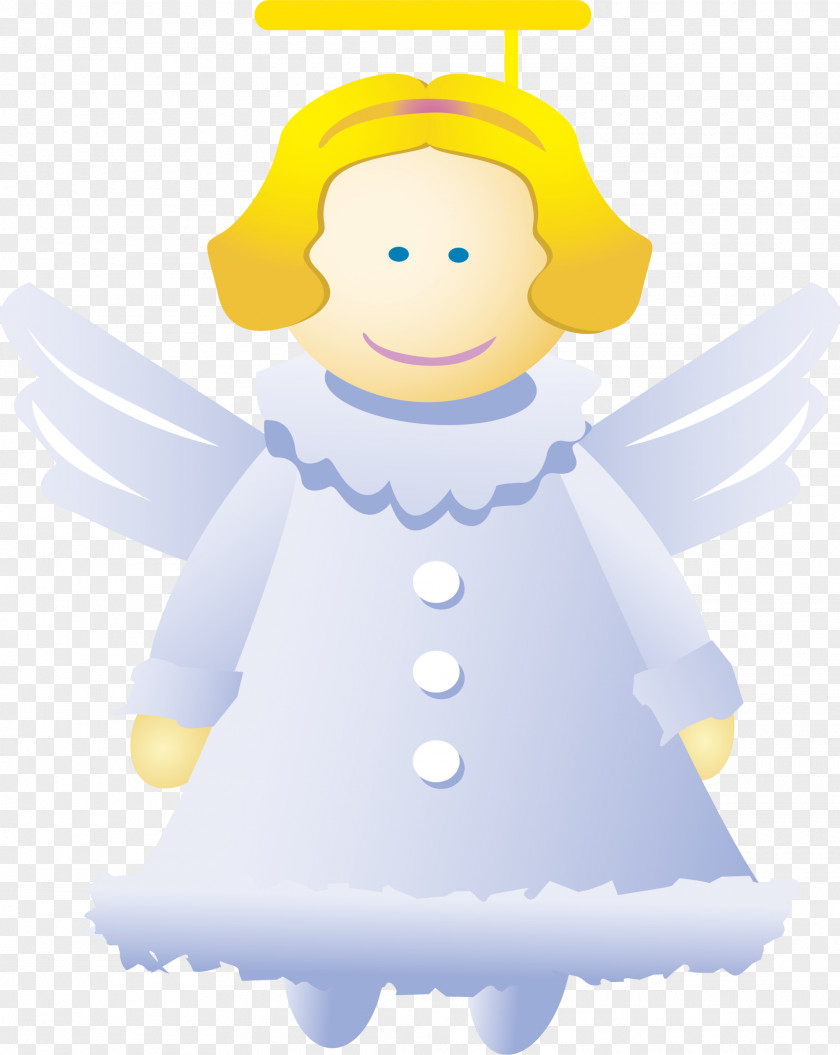 White Adorable Angel Clip Art PNG