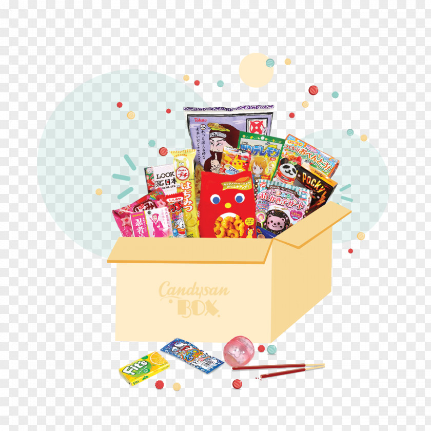 Candy Box Food Gift Baskets Font PNG