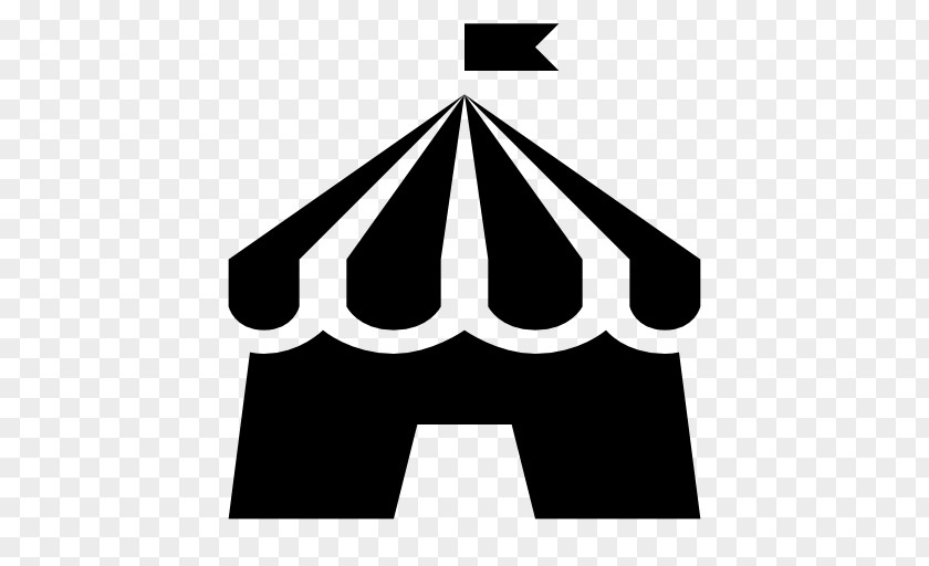Circus Black & White Tent Party Clip Art PNG