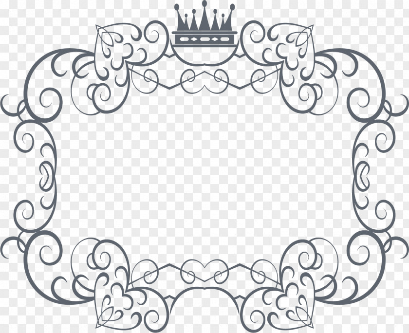 Hand Painted Gray Crown PNG