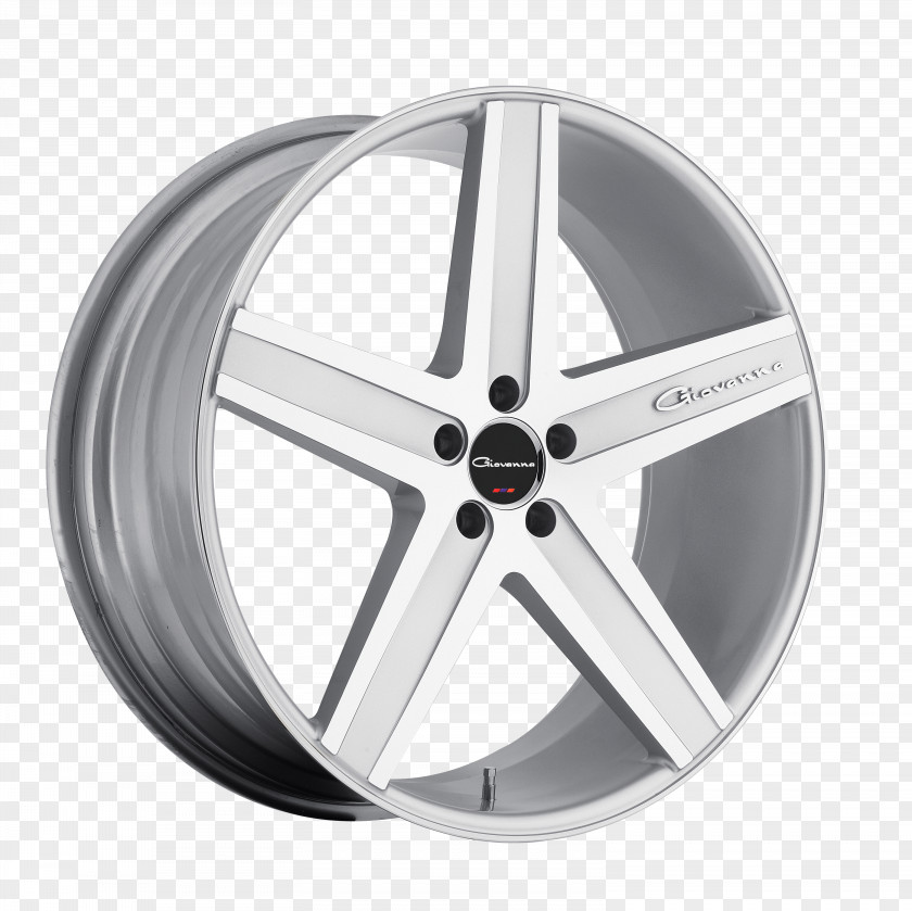 Silver Rim Wheel Tire Car PNG