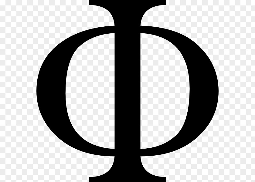 Symbol Phi Greek Alphabet Golden Ratio Integrated Information Theory PNG