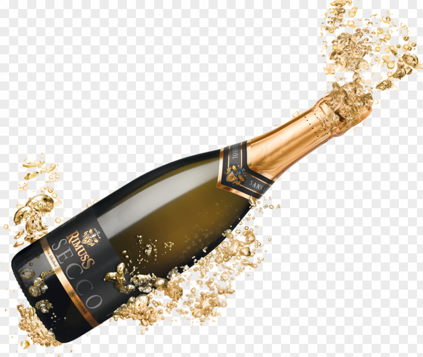 Champagne Popping Wine Pinot Noir Bottle PNG