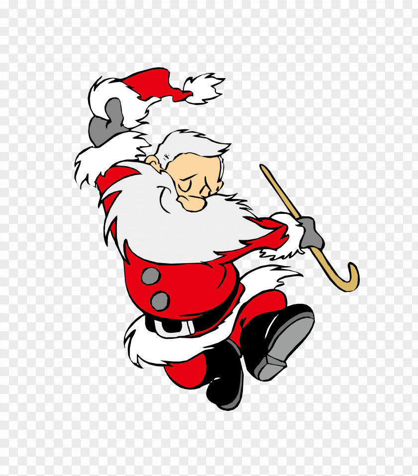 Santa Claus Dance Christmas Gift Swing PNG