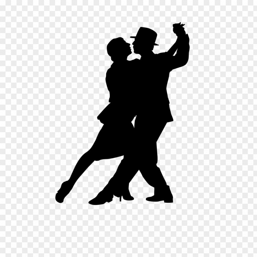 Silhouette Ballroom Dance Tango Swing PNG