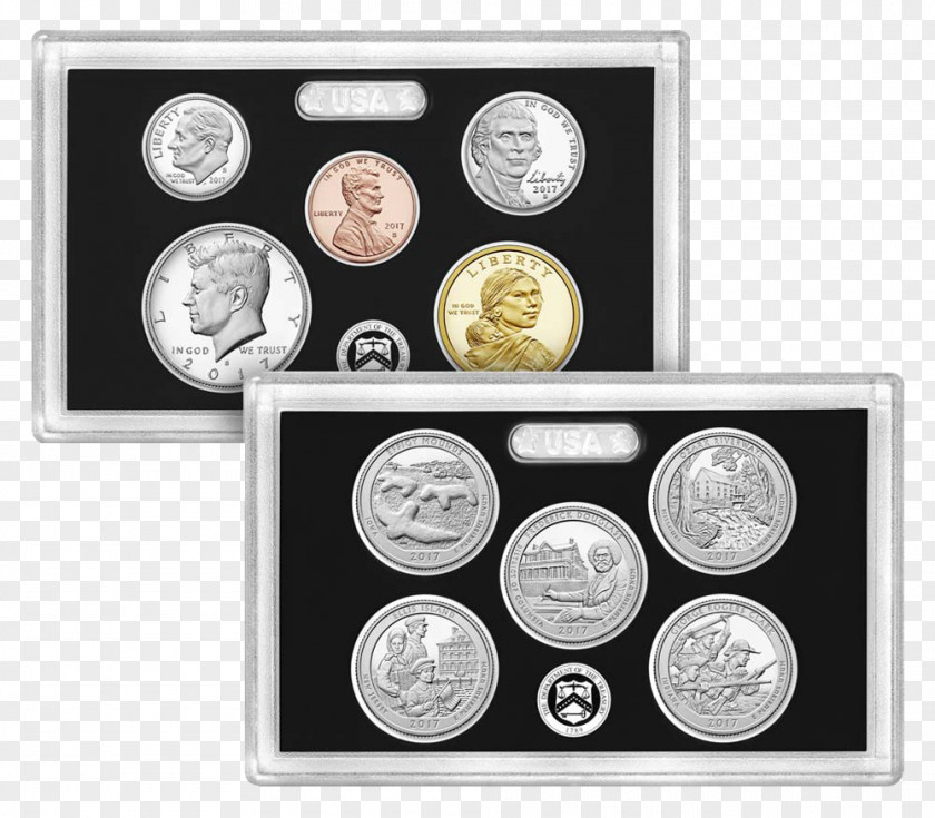 Coin Uncirculated Set United States Mint Proof Coinage PNG