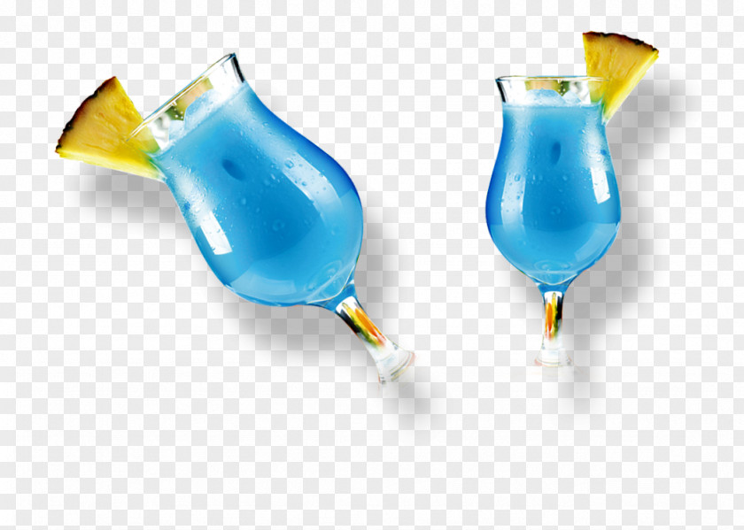 Drink Blue Hawaii Wine Cocktail Champagne Juice PNG