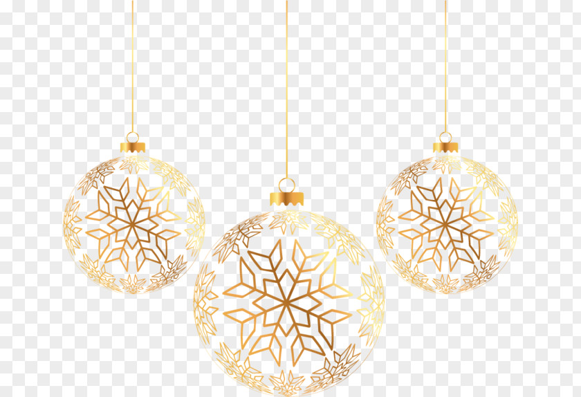 Gold Hanging Ring Santa Claus Christmas Ornament Snowflake PNG