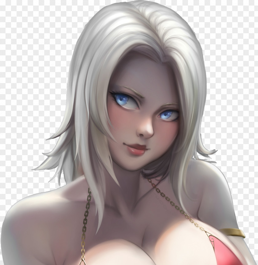 Portrait Final Fantasy XIV Blond Foxheart Role-playing Game Hair Coloring PNG