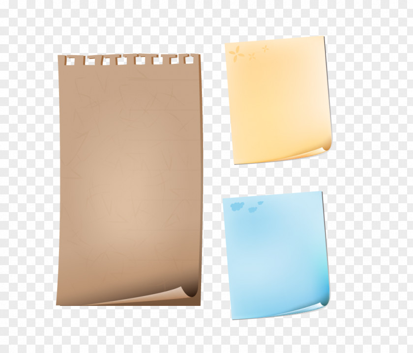 Vector Painted Paper Notes Post-it Note Makulatur PNG