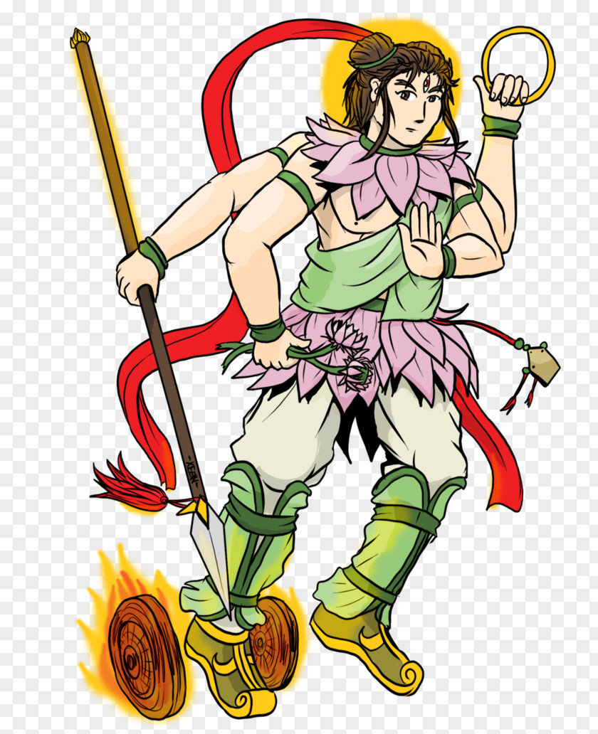 Chinese Gods And Immortals Na Ja Deity Clip Art PNG