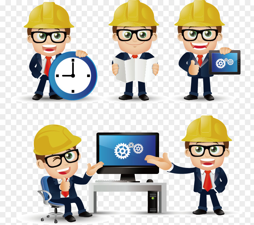 Construction Engineer Cartoons Civil Engineering PNG