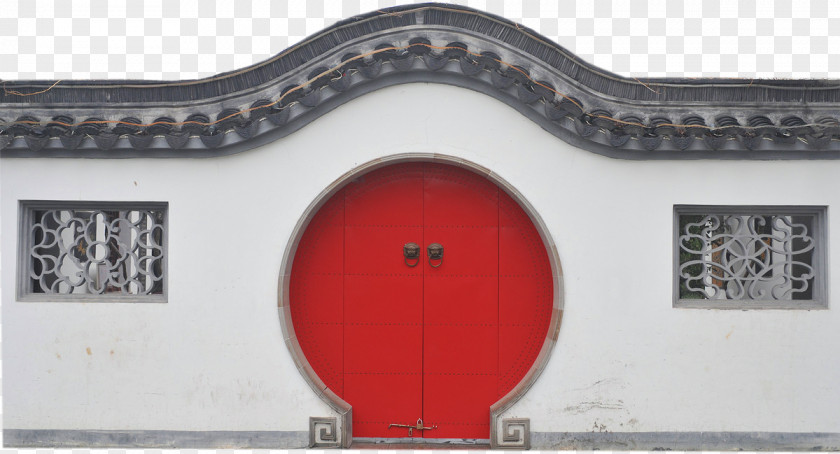 Door Garden Red Arch PNG
