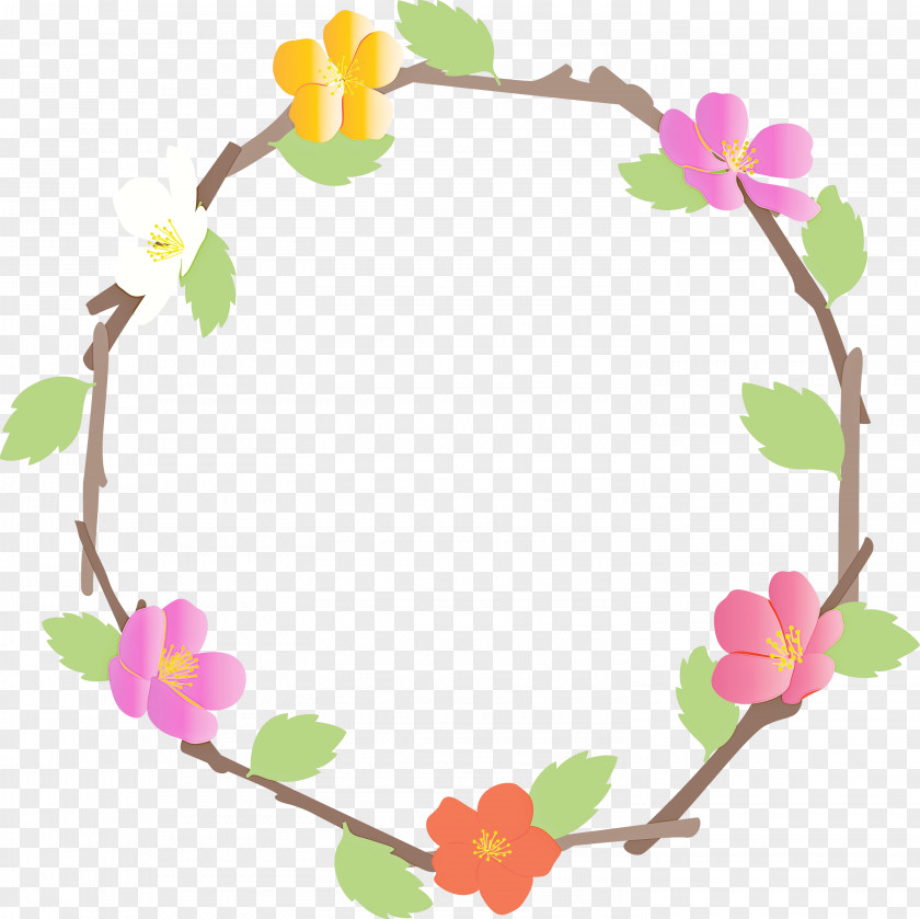 Floral Frame Flower Spring PNG