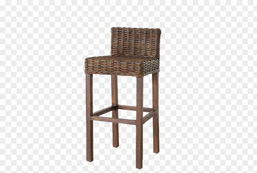Rattan Chair Table Bar Stool Wicker PNG