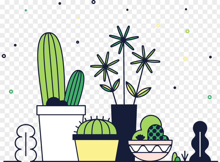Vector Cactus Cactaceae Euclidean Pixel Raster Graphics PNG