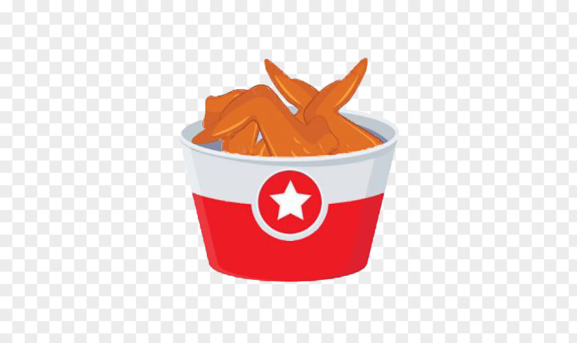 A Bucket Of Fried Chicken Wings, Star Paper Boxes Buffalo Wing Nugget PNG