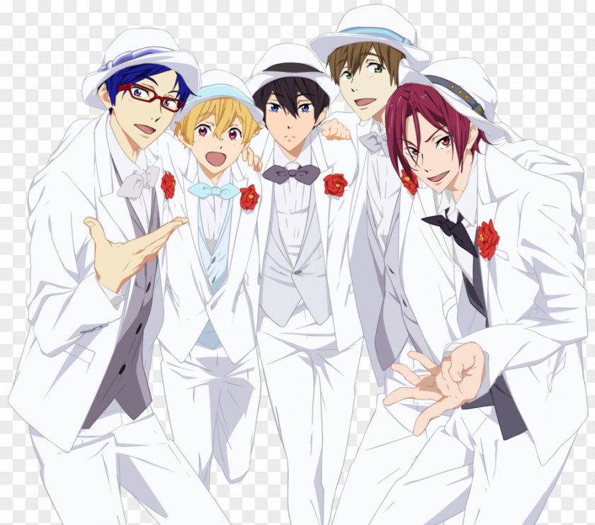 Makoto Haruka Nanase Tachibana Rin Matsuoka Rei Ryūgazaki Nagisa Hazuki PNG