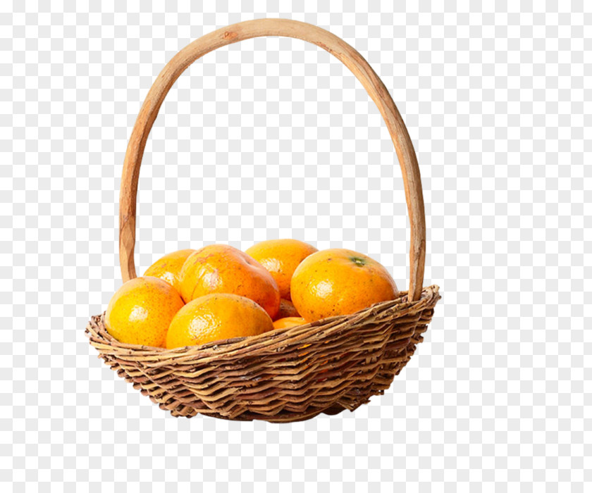 Orange Basket Tangerine Mandarin Citrus Fruit Clip Art PNG
