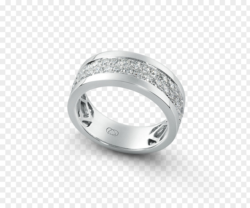 Pave Diamond Rings Wedding Ring Silver Product Design PNG