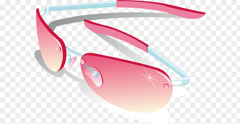 Pink Glasses Decorative Letters Clip Art Women Goggles PNG