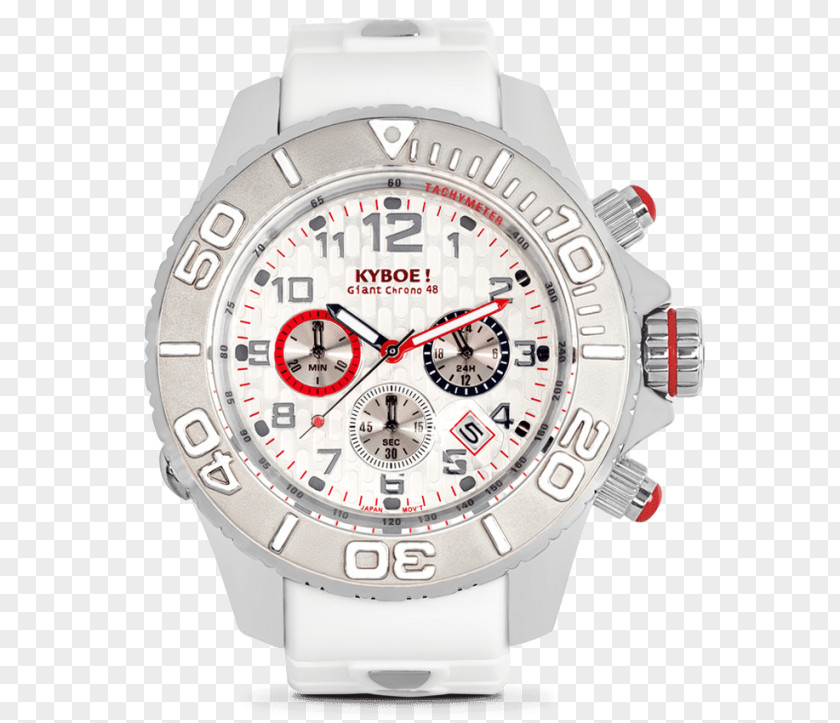 Watch Parts Chronograph Diving Kyboe Silver PNG