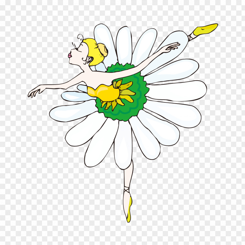Ballet Floral Design Vector Graphics Image Cartoon PNG