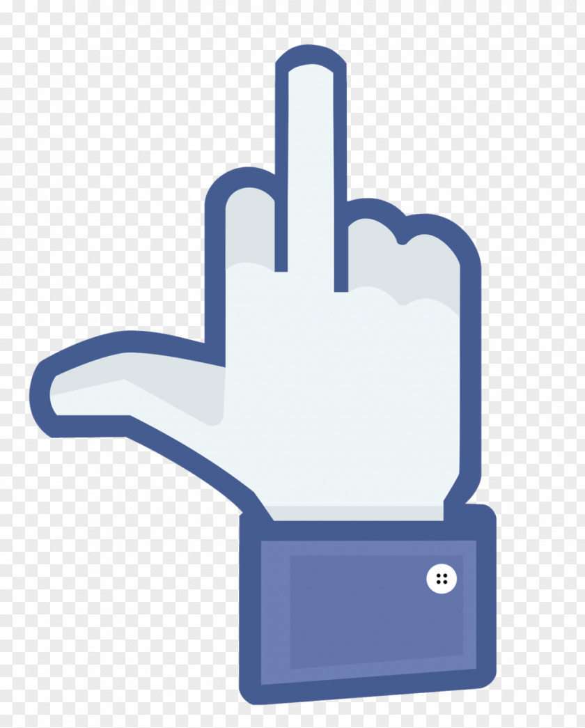 Facebook The Finger Middle Like Button PNG