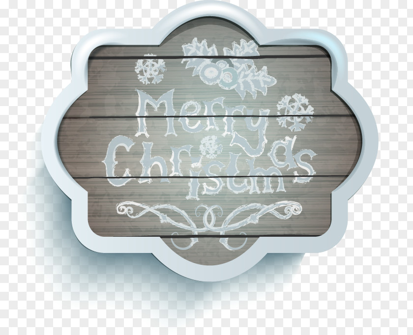 Irregular Wood Monogram Christmas New Year Holiday Greetings PNG