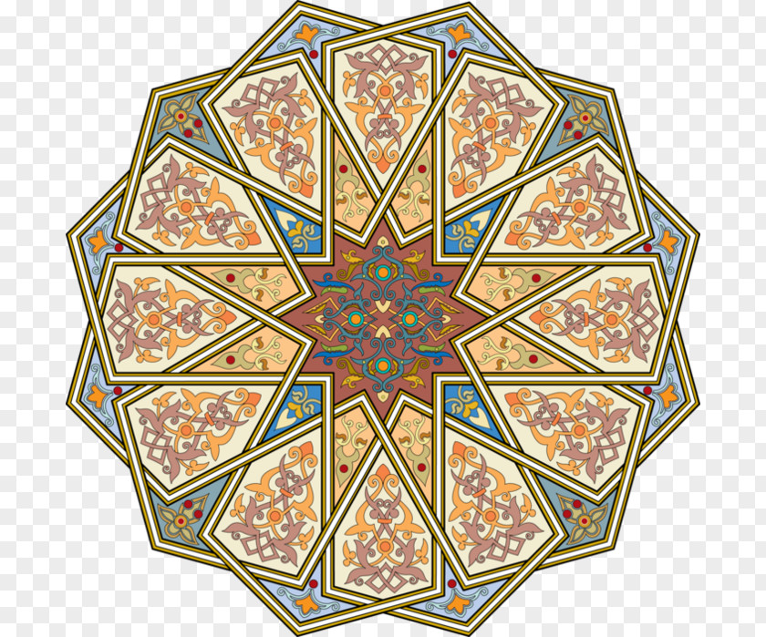 Islamic Motif Geometric Patterns Art Arabesque Architecture PNG