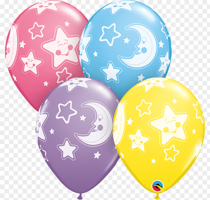Balloon Infant Baby Shower Star Helium PNG
