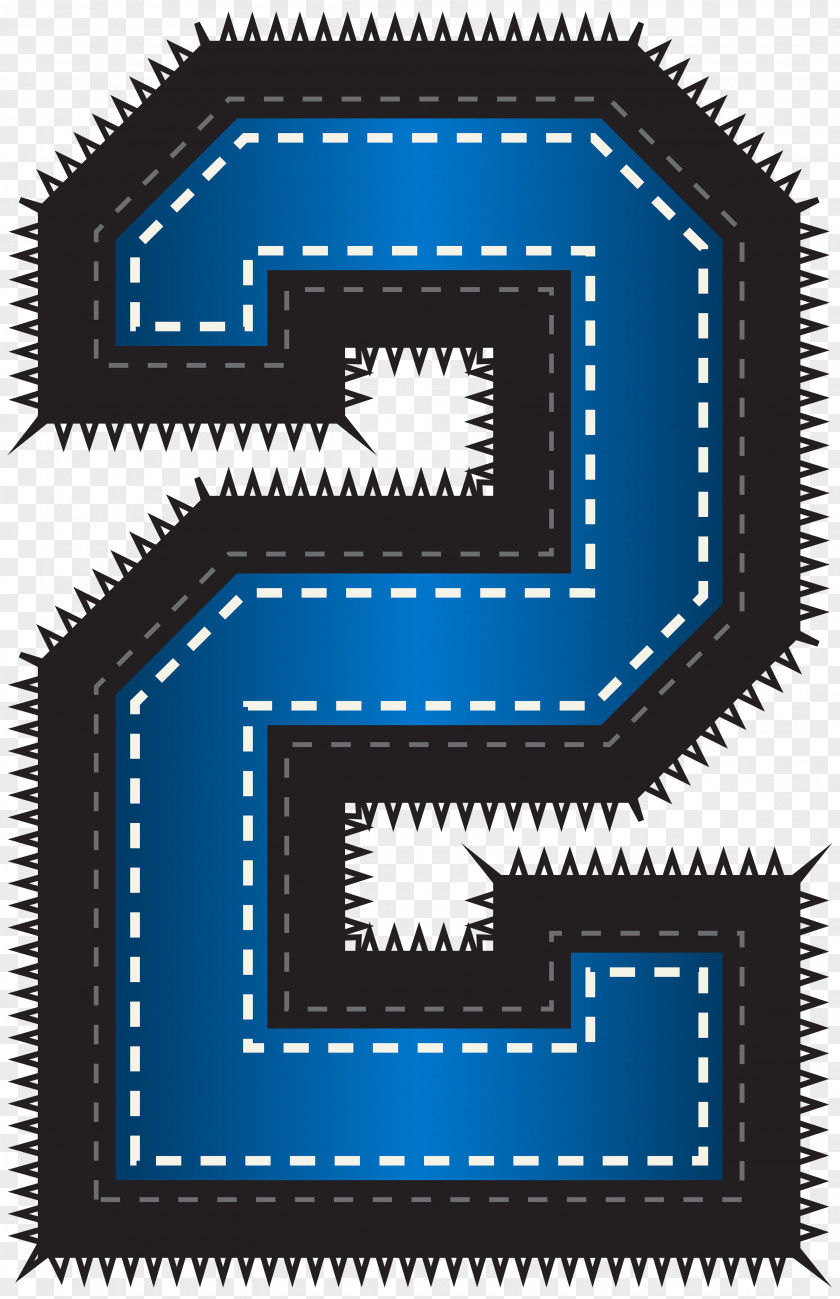 Blue Sport Style Number Two Clip Art Image The Arts PNG