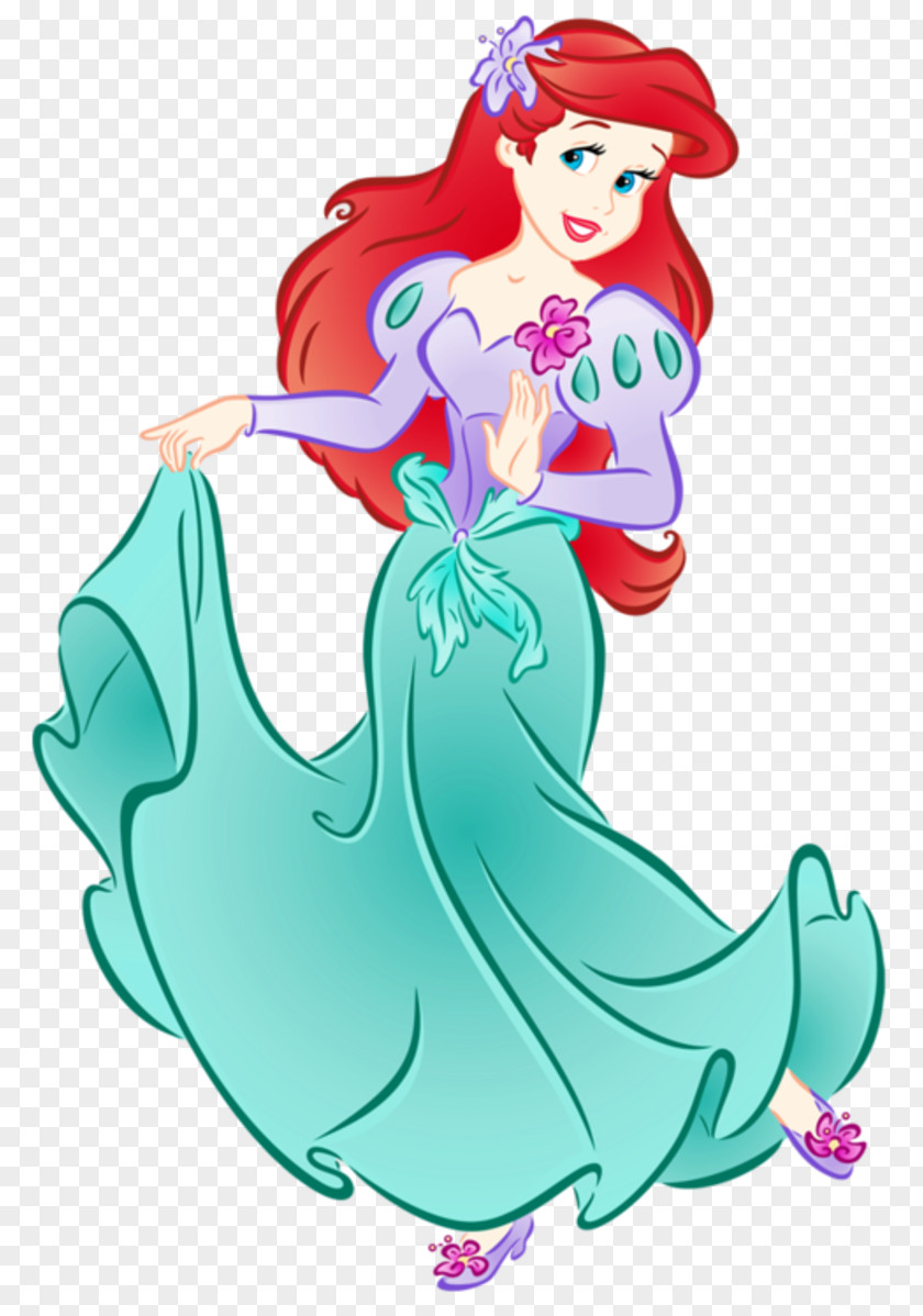 Disney Princess Ariel The Little Mermaid Belle Aurora Tiana PNG