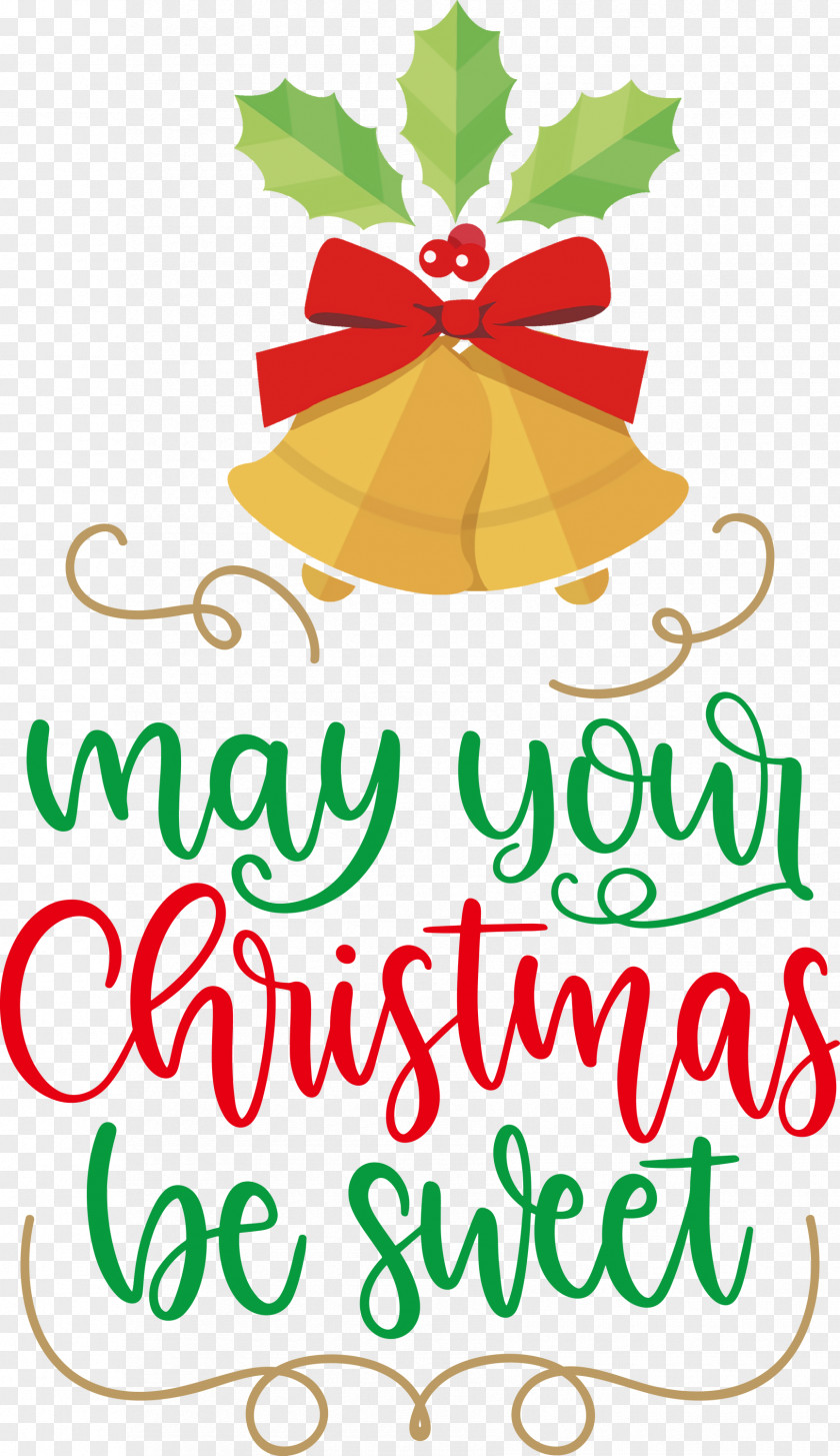 May Your Christmas Be Sweet Wishes PNG