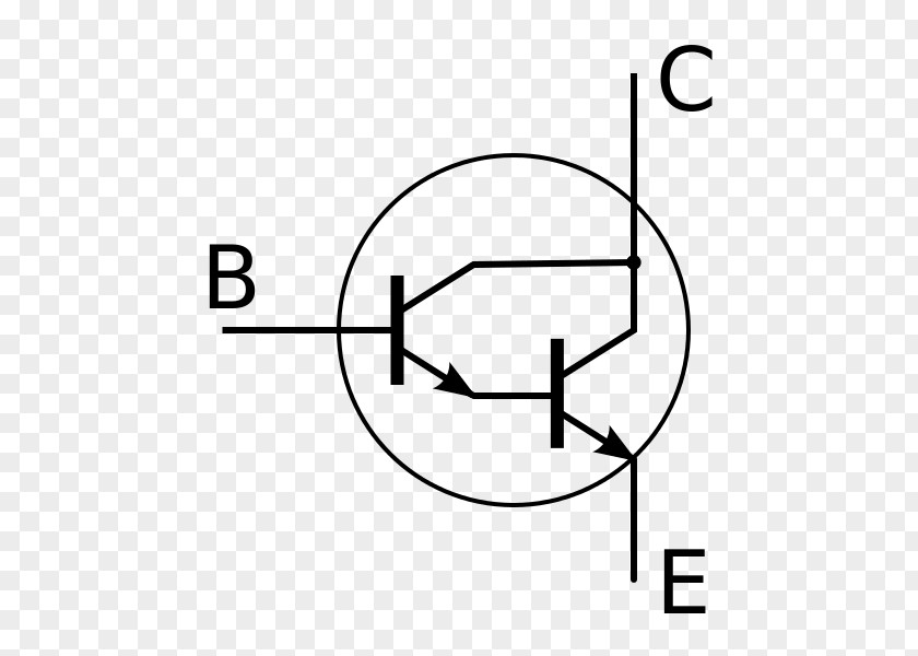 Simple English Wikipedia Darlington Transistor Electronics Bipolar Junction NPN PNG
