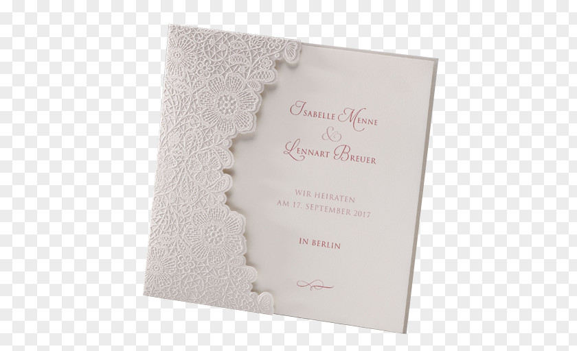 Spitz Wedding Invitation Lace Convite Handel Vintage PNG