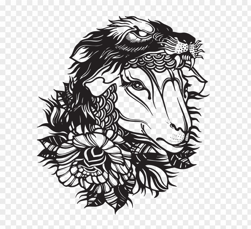 Wolf In Sheep's Clothing Vector Graphics Illustration PNG