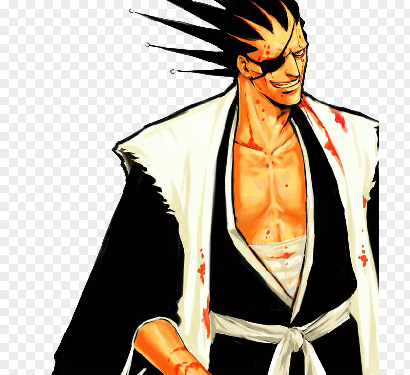 Aion Banner Kenpachi Zaraki Costume Design Illustration Character PNG