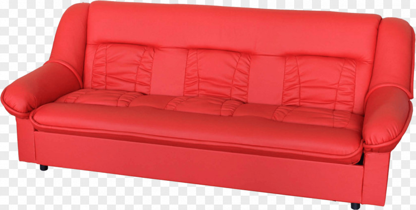 Red Sofa Image Couch Bed Furniture Divan PNG