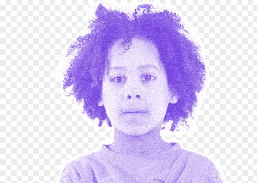 Boy Hair Coloring Purple Afro Eyebrow PNG