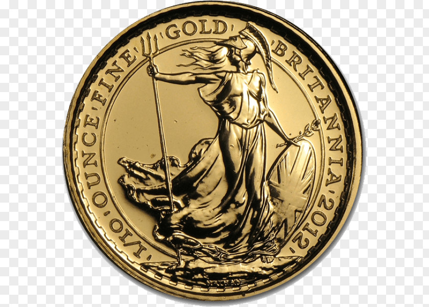 Coin Silver Royal Mint Gold Britannia PNG