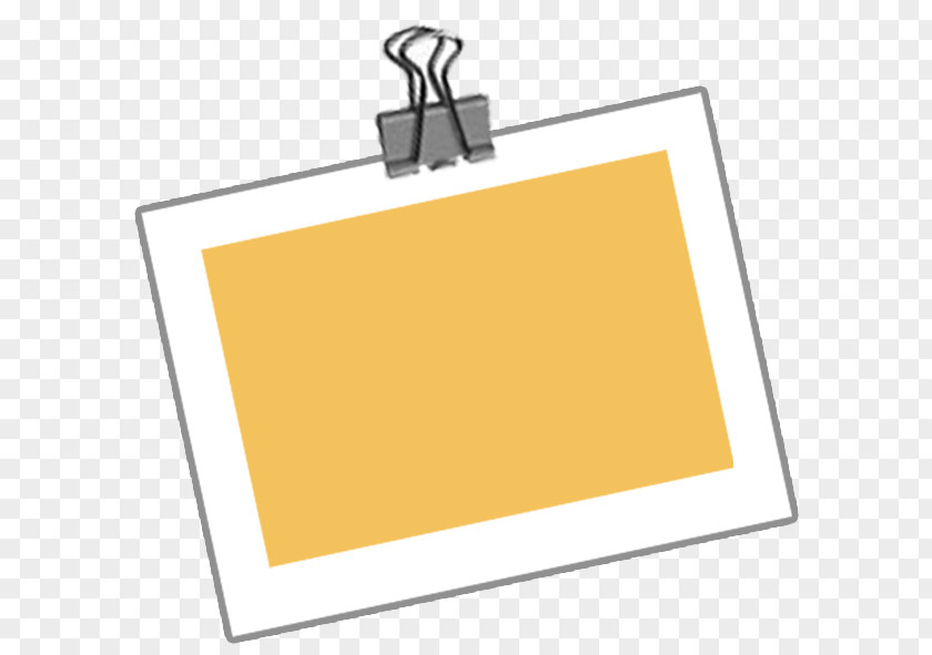 Photo Template Yellow PNG