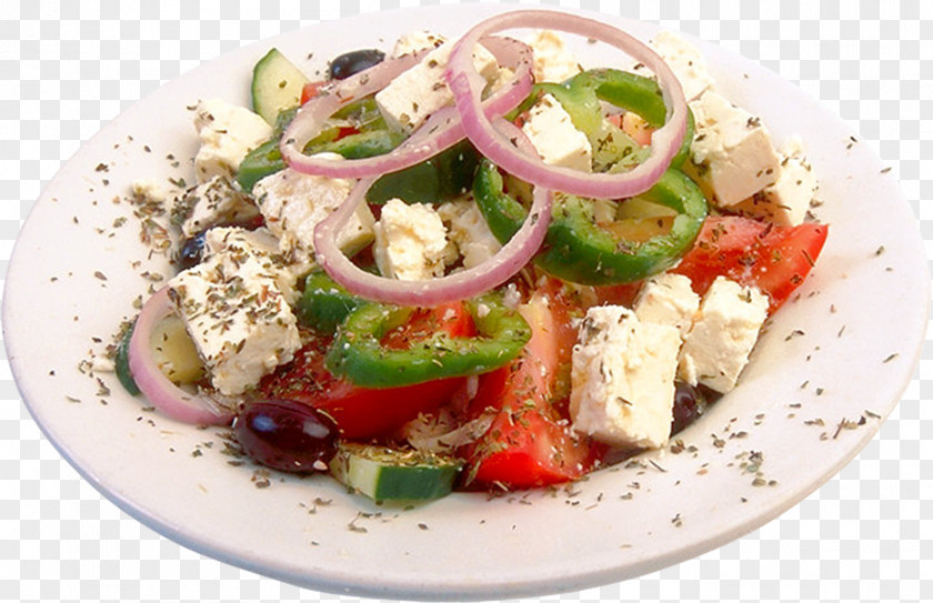 Salad Greek Cuisine Mediterranean Recipe PNG