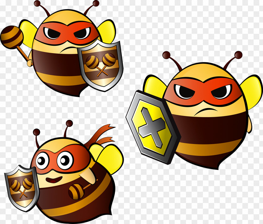 Cartoon Bee Apidae Apis Florea PNG