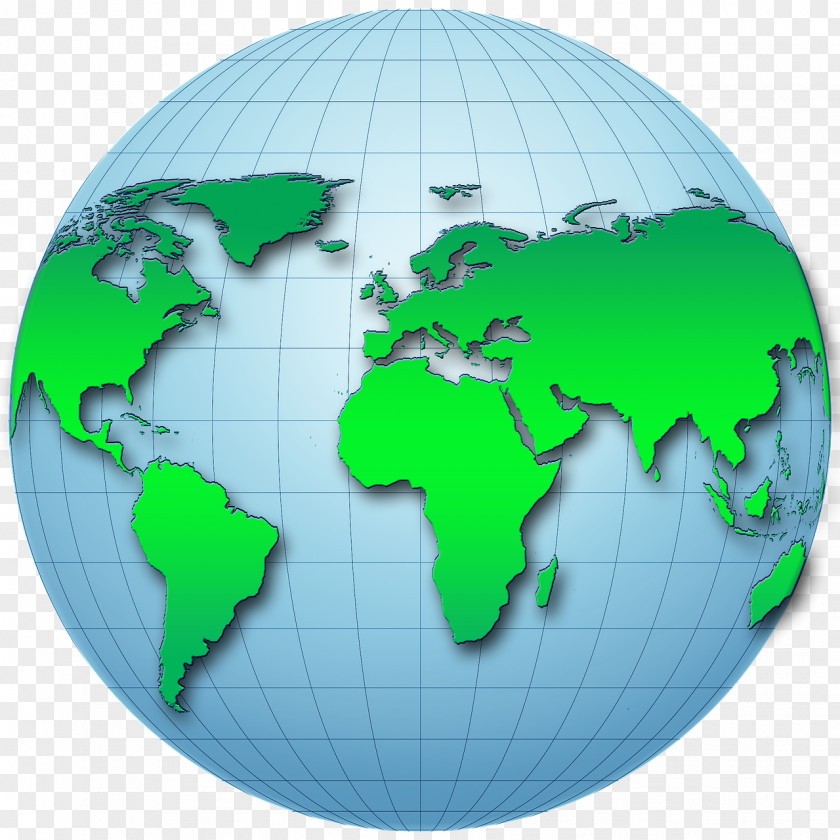 Globe World Continent Organization PNG