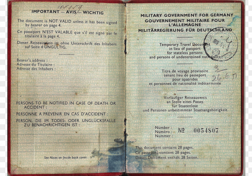 Passports Of The European Union Document PNG