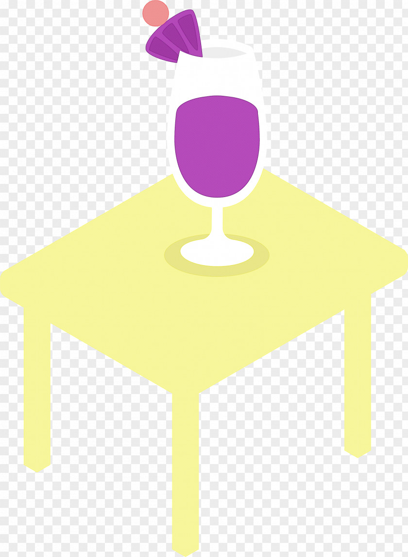 Angle Yellow Line Chair Table PNG